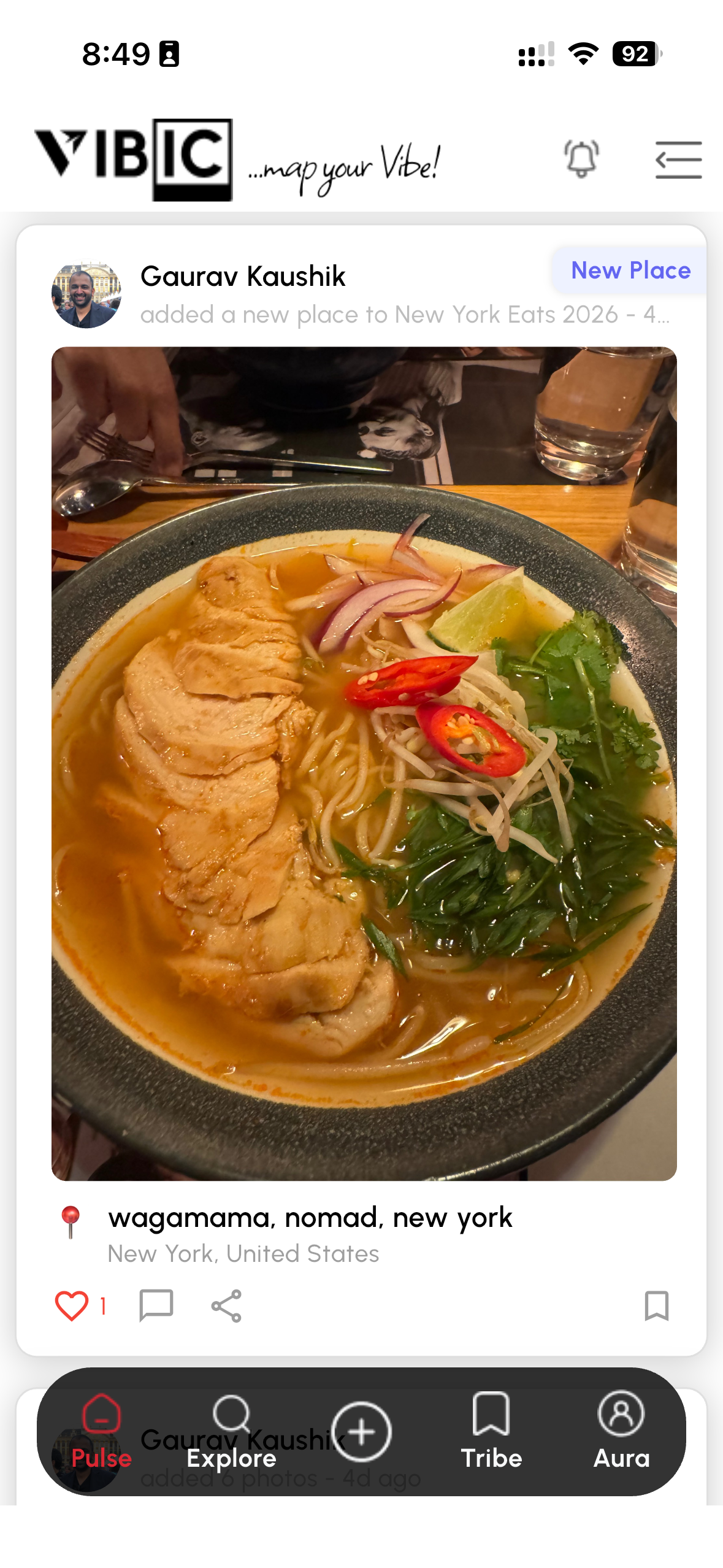 Vibic - sharing a food moment